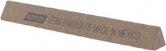 Norton - 6" Long x 3/4" Wide x 3/4" Thick, Aluminum Oxide Sharpening Stone - Triangle, Coarse Grade - Eagle Tool & Supply