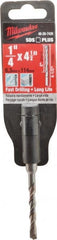 Milwaukee Tool - 1/4" Diam, SDS-Plus Shank, Carbide-Tipped Rotary & Hammer Drill Bit - Eagle Tool & Supply