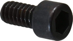 Made in USA - #2-56 UNC Hex Socket Drive, Socket Cap Screw - Alloy Steel, Black Oxide Finish, Fully Threaded, 3/16" Length Under Head - Eagle Tool & Supply