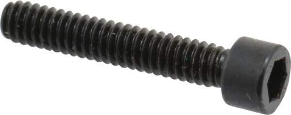 Made in USA - #2-56 UNC Hex Socket Drive, Socket Cap Screw - Alloy Steel, Black Oxide Finish, Fully Threaded, 1/2" Length Under Head - Eagle Tool & Supply