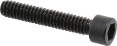 Made in USA - #2-56 UNC Hex Socket Drive, Socket Cap Screw - Alloy Steel, Black Oxide Finish, Fully Threaded, 1/2" Length Under Head - Eagle Tool & Supply