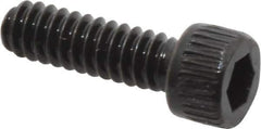 Made in USA - #4-40 UNC Hex Socket Drive, Socket Cap Screw - Alloy Steel, Black Oxide Finish, Fully Threaded, 3/8" Length Under Head - Eagle Tool & Supply