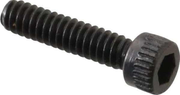 Made in USA - #4-40 UNC Hex Socket Drive, Socket Cap Screw - Alloy Steel, Black Oxide Finish, Fully Threaded, 1/2" Length Under Head - Eagle Tool & Supply