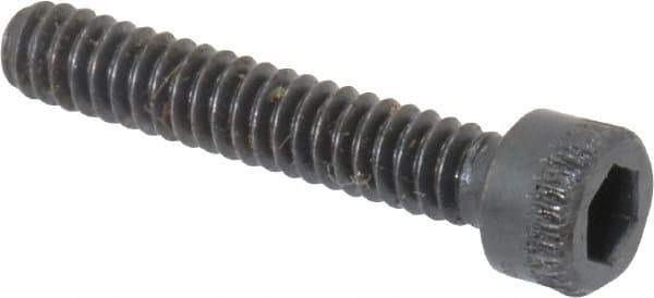 Made in USA - #4-40 UNC Hex Socket Drive, Socket Cap Screw - Alloy Steel, Black Oxide Finish, Fully Threaded, 5/8" Length Under Head - Eagle Tool & Supply