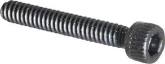 Made in USA - #4-40 UNC Hex Socket Drive, Socket Cap Screw - Alloy Steel, Black Oxide Finish, Fully Threaded, 3/4" Length Under Head - Eagle Tool & Supply
