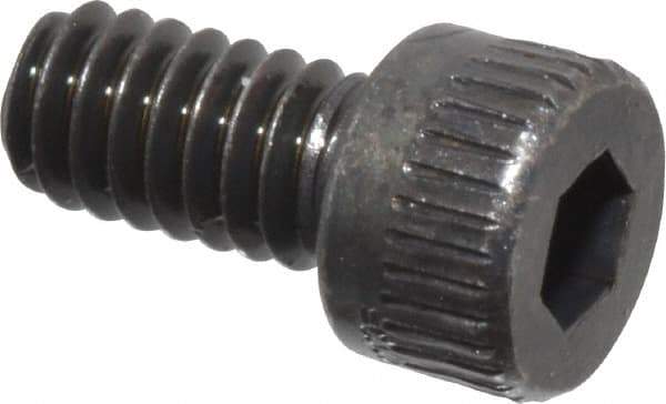 Made in USA - #5-40 UNC Hex Socket Drive, Socket Cap Screw - Alloy Steel, Black Oxide Finish, Fully Threaded, 1/4" Length Under Head - Eagle Tool & Supply