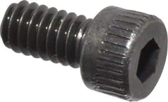 Made in USA - #5-40 UNC Hex Socket Drive, Socket Cap Screw - Alloy Steel, Black Oxide Finish, Fully Threaded, 1/4" Length Under Head - Eagle Tool & Supply