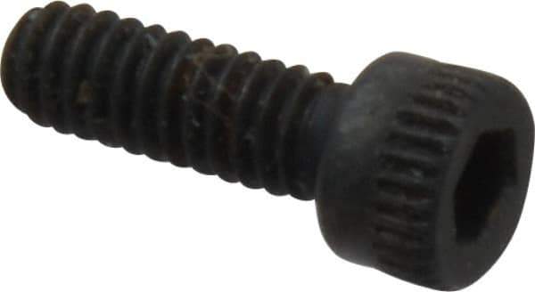 Made in USA - #5-40 UNC Hex Socket Drive, Socket Cap Screw - Alloy Steel, Black Oxide Finish, Fully Threaded, 3/8" Length Under Head - Eagle Tool & Supply