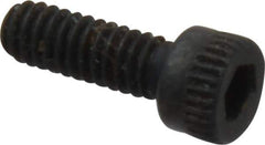 Made in USA - #5-40 UNC Hex Socket Drive, Socket Cap Screw - Alloy Steel, Black Oxide Finish, Fully Threaded, 3/8" Length Under Head - Eagle Tool & Supply