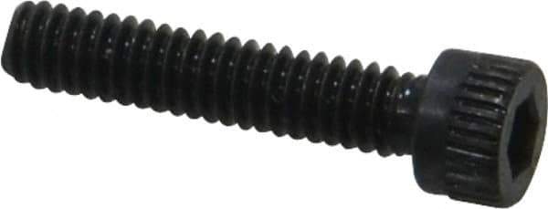 Made in USA - #5-40 UNC Hex Socket Drive, Socket Cap Screw - Alloy Steel, Black Oxide Finish, Fully Threaded, 5/8" Length Under Head - Eagle Tool & Supply