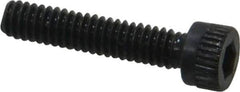 Made in USA - #5-40 UNC Hex Socket Drive, Socket Cap Screw - Alloy Steel, Black Oxide Finish, Fully Threaded, 5/8" Length Under Head - Eagle Tool & Supply