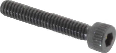 Made in USA - #5-40 UNC Hex Socket Drive, Socket Cap Screw - Alloy Steel, Black Oxide Finish, Fully Threaded, 3/4" Length Under Head - Eagle Tool & Supply