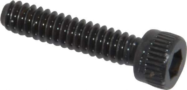 Made in USA - #6-32 UNC Hex Socket Drive, Socket Cap Screw - Alloy Steel, Black Oxide Finish, Fully Threaded, 5/8" Length Under Head - Eagle Tool & Supply