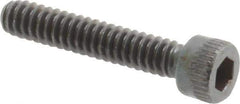 Made in USA - #6-32 UNC Hex Socket Drive, Socket Cap Screw - Alloy Steel, Black Oxide Finish, Fully Threaded, 3/4" Length Under Head - Eagle Tool & Supply