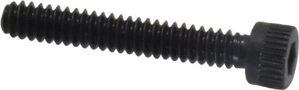 Made in USA - #6-32 UNC Hex Socket Drive, Socket Cap Screw - Alloy Steel, Black Oxide Finish, Fully Threaded, 7/8" Length Under Head - Eagle Tool & Supply