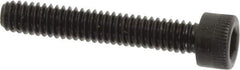 Made in USA - #8-32 UNC Hex Socket Drive, Socket Cap Screw - Alloy Steel, Black Oxide Finish, Fully Threaded, 1" Length Under Head - Eagle Tool & Supply