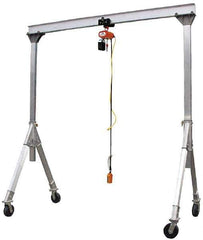 Vestil - 4,000 Lb Load Capacity, Aluminum Gantry Crane - 12' Span - Eagle Tool & Supply