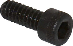Made in USA - #10-24 UNC Hex Socket Drive, Socket Cap Screw - Alloy Steel, Black Oxide Finish, Fully Threaded, 1/2" Length Under Head - Eagle Tool & Supply