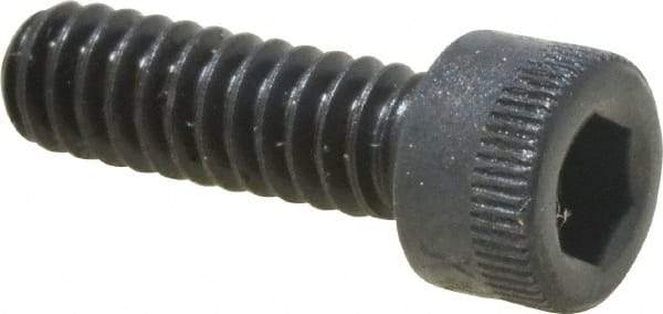 Made in USA - #10-24 UNC Hex Socket Drive, Socket Cap Screw - Alloy Steel, Black Oxide Finish, Fully Threaded, 5/8" Length Under Head - Eagle Tool & Supply