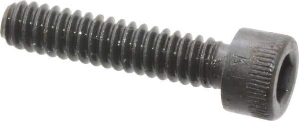 Made in USA - #10-24 UNC Hex Socket Drive, Socket Cap Screw - Alloy Steel, Black Oxide Finish, Fully Threaded, 7/8" Length Under Head - Eagle Tool & Supply