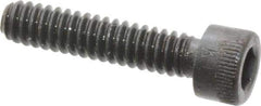Made in USA - #10-24 UNC Hex Socket Drive, Socket Cap Screw - Alloy Steel, Black Oxide Finish, Fully Threaded, 7/8" Length Under Head - Eagle Tool & Supply