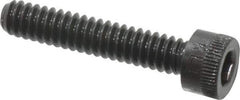 Made in USA - #10-24 UNC Hex Socket Drive, Socket Cap Screw - Alloy Steel, Black Oxide Finish, Fully Threaded, 1" Length Under Head - Eagle Tool & Supply
