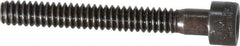 Made in USA - #10-24 UNC Hex Socket Drive, Socket Cap Screw - Alloy Steel, Black Oxide Finish, Partially Threaded, 1-1/2" Length Under Head - Eagle Tool & Supply