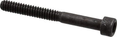 Made in USA - #10-24 UNC Hex Socket Drive, Socket Cap Screw - Alloy Steel, Black Oxide Finish, Partially Threaded, 1-3/4" Length Under Head - Eagle Tool & Supply