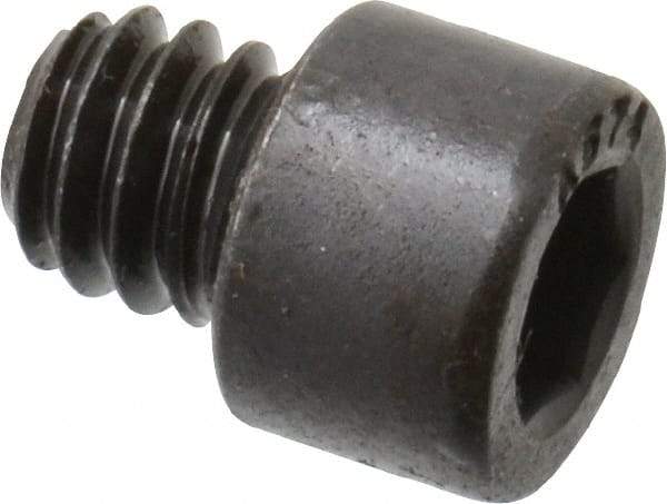 Made in USA - 1/4-20 UNC Hex Socket Drive, Socket Cap Screw - Alloy Steel, Black Oxide Finish, Fully Threaded, 1/4" Length Under Head - Eagle Tool & Supply