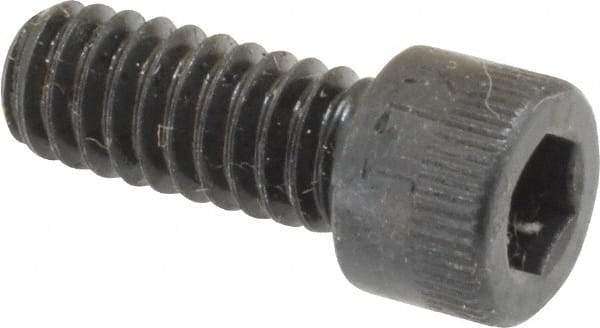 Made in USA - 1/4-20 UNC Hex Socket Drive, Socket Cap Screw - Alloy Steel, Black Oxide Finish, Fully Threaded, 5/8" Length Under Head - Eagle Tool & Supply