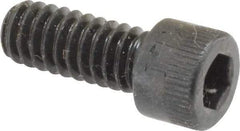 Made in USA - 1/4-20 UNC Hex Socket Drive, Socket Cap Screw - Alloy Steel, Black Oxide Finish, Fully Threaded, 5/8" Length Under Head - Eagle Tool & Supply