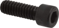 Made in USA - 1/4-20 UNC Hex Socket Drive, Socket Cap Screw - Alloy Steel, Black Oxide Finish, Fully Threaded, 3/4" Length Under Head - Eagle Tool & Supply