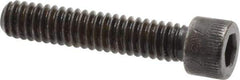 Made in USA - 1/4-20 UNC Hex Socket Drive, Socket Cap Screw - Alloy Steel, Black Oxide Finish, Fully Threaded, 1-1/4" Length Under Head - Eagle Tool & Supply