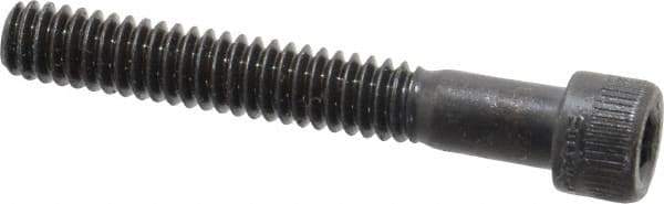 Made in USA - 1/4-20 UNC Hex Socket Drive, Socket Cap Screw - Alloy Steel, Black Oxide Finish, Partially Threaded, 1-3/4" Length Under Head - Eagle Tool & Supply