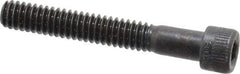 Made in USA - 1/4-20 UNC Hex Socket Drive, Socket Cap Screw - Alloy Steel, Black Oxide Finish, Partially Threaded, 1-3/4" Length Under Head - Eagle Tool & Supply