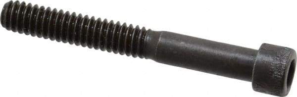 Made in USA - 1/4-20 UNC Hex Socket Drive, Socket Cap Screw - Alloy Steel, Black Oxide Finish, Partially Threaded, 2" Length Under Head - Eagle Tool & Supply