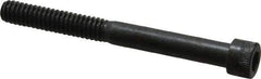 Made in USA - 1/4-20 UNC Hex Socket Drive, Socket Cap Screw - Alloy Steel, Black Oxide Finish, Partially Threaded, 2-1/2" Length Under Head - Eagle Tool & Supply