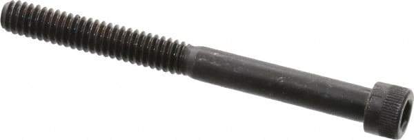 Made in USA - 1/4-20 UNC Hex Socket Drive, Socket Cap Screw - Alloy Steel, Black Oxide Finish, Partially Threaded, 2-3/4" Length Under Head - Eagle Tool & Supply