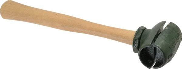 Garland - 1-3/4 Lb Head 1-1/2" Face Malleable Iron Split Head Hammer without Faces - Wood Handle - Eagle Tool & Supply