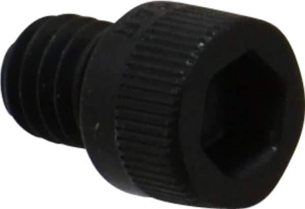 Made in USA - 5/16-18 UNC Hex Socket Drive, Socket Cap Screw - Alloy Steel, Black Oxide Finish, Fully Threaded, 3/8" Length Under Head - Eagle Tool & Supply