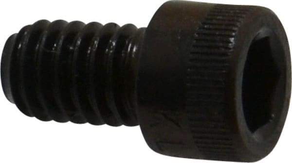 Made in USA - 5/16-18 UNC Hex Socket Drive, Socket Cap Screw - Alloy Steel, Black Oxide Finish, Fully Threaded, 1/2" Length Under Head - Eagle Tool & Supply