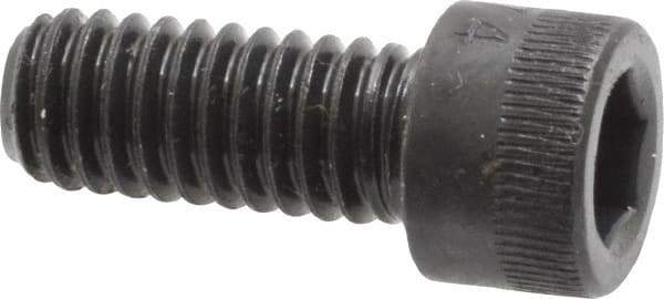 Made in USA - #10-24 UNC Hex Socket Drive, Socket Cap Screw - Alloy Steel, Black Oxide, Fully Threaded, 1" Length Under Head - Eagle Tool & Supply