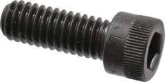 Made in USA - 5/16-18 UNC Hex Socket Drive, Socket Cap Screw - Alloy Steel, Black Oxide Finish, Fully Threaded, 7/8" Length Under Head - Eagle Tool & Supply