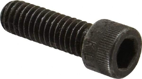 Made in USA - 5/16-18 UNC Hex Socket Drive, Socket Cap Screw - Alloy Steel, Black Oxide Finish, Fully Threaded, 1" Length Under Head - Eagle Tool & Supply