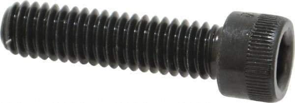 Made in USA - 5/16-18 UNC Hex Socket Drive, Socket Cap Screw - Alloy Steel, Black Oxide Finish, Fully Threaded, 1-1/4" Length Under Head - Eagle Tool & Supply