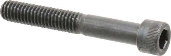 Made in USA - 5/16-18 UNC Hex Socket Drive, Socket Cap Screw - Alloy Steel, Black Oxide Finish, Partially Threaded, 2-1/4" Length Under Head - Eagle Tool & Supply