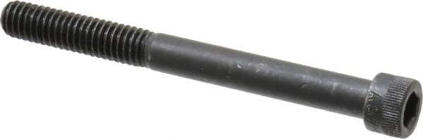 Made in USA - 5/16-18 UNC Hex Socket Drive, Socket Cap Screw - Alloy Steel, Black Oxide Finish, Partially Threaded, 3-1/4" Length Under Head - Eagle Tool & Supply