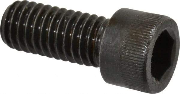 Made in USA - 3/8-16 UNC Hex Socket Drive, Socket Cap Screw - Alloy Steel, Black Oxide Finish, Fully Threaded, 7/8" Length Under Head - Eagle Tool & Supply