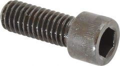 Made in USA - 3/8-16 UNC Hex Socket Drive, Socket Cap Screw - Alloy Steel, Black Oxide Finish, Fully Threaded, 1" Length Under Head - Eagle Tool & Supply
