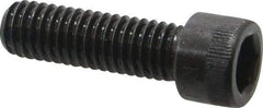 Made in USA - 3/8-16 UNC Hex Socket Drive, Socket Cap Screw - Alloy Steel, Black Oxide Finish, Fully Threaded, 1-1/4" Length Under Head - Eagle Tool & Supply